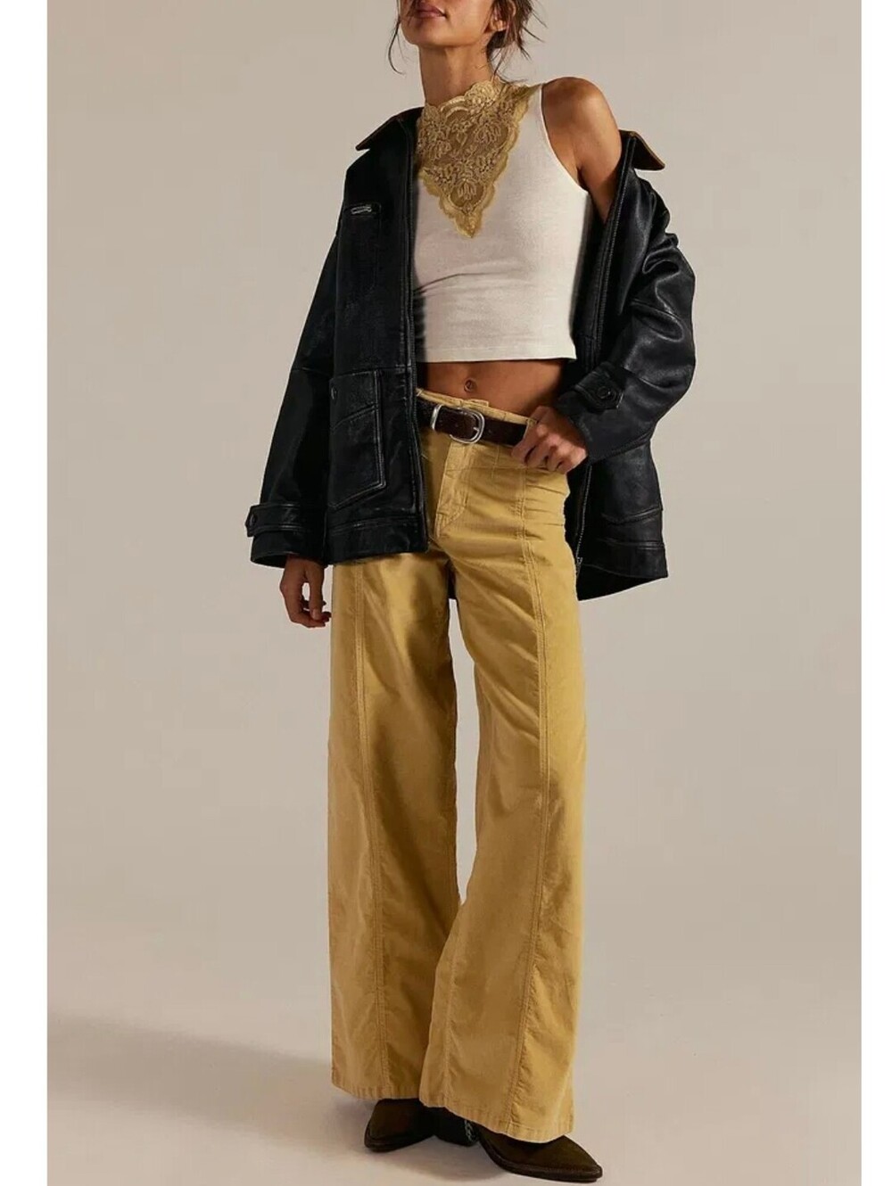 We The Free People Libre Corduroy Wide Leg Pants Size 27